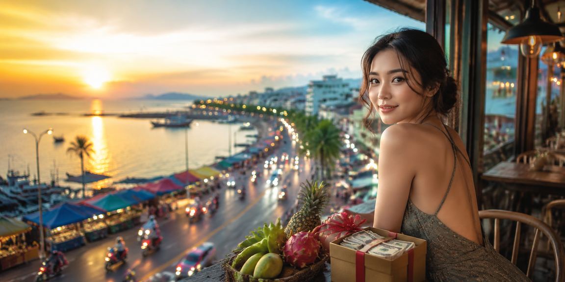 Người chơi xổ số tại quán cà phê Miền Tây với khung cảnh sông nước
