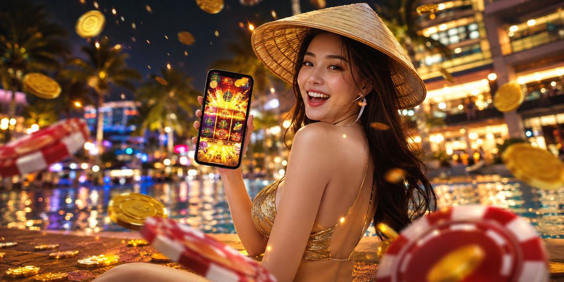 Người dùng trải nghiệm slot game mới tại Phú Quốc trên điện thoại