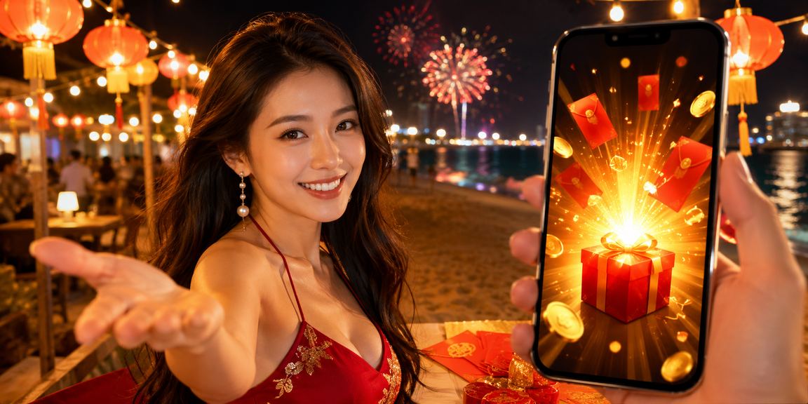 Phong bì đỏ và không khí nhận thưởng tại chợ đêm Vũng Tàu
